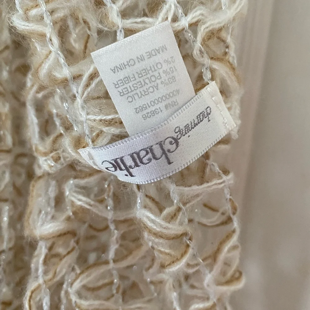 Mesh Gold Scarf - Picture 2 of 2